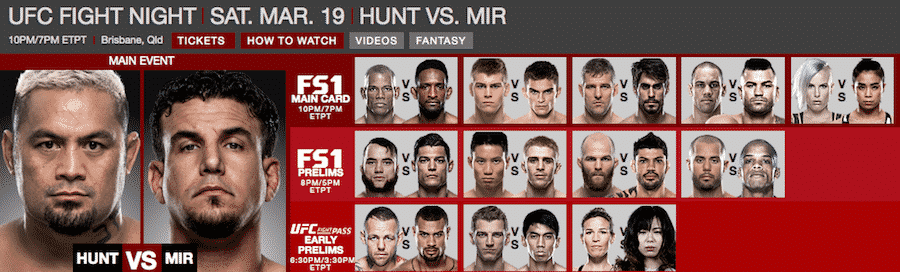 UFC Fight Night 85 Betting