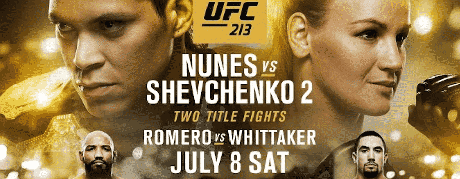 UFC 213 betting odds UFC 213 betting odds