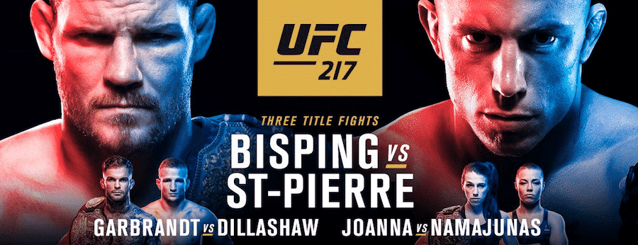 UFC 217 betting odds