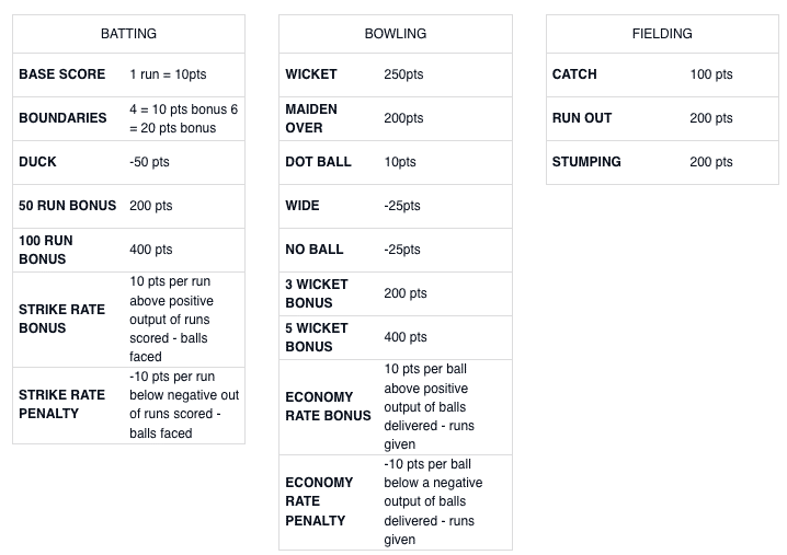 cricket ODI rules